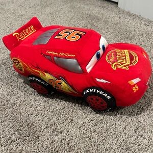 Disney Lightning McQueen Plush Car - Red and Yellow
